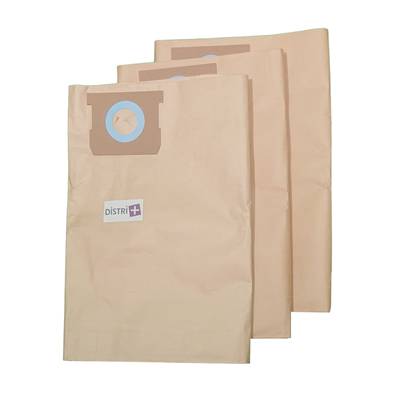 Sac aspirateur compatible avec AQUAVAC EWT GOBLIN : CGNT45120303, INDUSTRIAL 30, INDUSTRIAL 35 INOX... - La pochette de 3 sacs papier