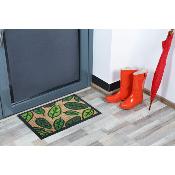 TAPIS COCO ET CAOUTCHOUC FEUILLES 40X60 CM