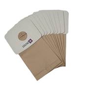 Sac aspirateur compatible avec BOSCH BBS1200, BX100, DELTA30 - ROWENTA RB20 - SIEMENS VS30, V3... - La pochette de 10 sacs papier