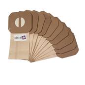 Sac aspirateur compatible avec ELECTROLUX D108, E2, E22, LUXOMATIC, Z100 S, Z101, Z102, Z118, Z90, Z98 - La pochette de 10 sacs papier