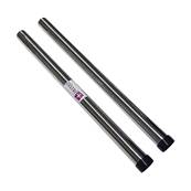 Lot de 2 tubes métal en acier chromé pour aspirateur - Diamètre : 32mm - Longueur 50cm