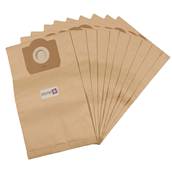 Sac aspirateur compatible avec ALTO/NILFISK/WAP - EURODEC - FIORENTINI - GHIBLI - ELFO 18L - ICA/IPC/SOTECO - La pochette de 10 sacs papier