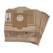 Sac aspirateur compatible avec BOSCH / SIEMENS TYP H, SUPER E, TYP G XL, HYGIENIC POWER, TECHNOPOWER - La pochette de 10 sacs papier