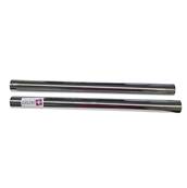 Lot de 2 tubes métal en acier chromé pour aspirateur - Diamètre : 36mm - Longueur 2x50cm