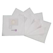 Sac aspirateur compatible avec BLUESKY / BLUEWIND / CARREFOUR / FIRSTLINE BVN1600, BVN1600 BRU - La pochette de 5 sacs microfibre