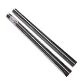 Lot de 2 tubes métal en acier chromé pour aspirateur - Diamètre : 36mm - Longueur 2x50cm