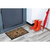 TAPIS COCO ET CAOUTCHOUC RECTANGULAIRE VOLUTES 40X60 CM