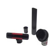 Lot de 1 suceur long plat + 1 brosse ronde + 1 suceur triangulaire + 1 adaptateur pour aspirateur allant sur des tubes de diamètre 32mm et 35mm