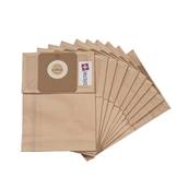 Sac aspirateur compatible avec Eurosteam dorsal 44168, 122AD, 127AD, 128AD, 129AD, 145AD - Taski Dorsalino, 8504190. etc. - La pochette de 10 sacs papier