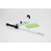 KIT VITRE - MANCHE TELESCOPIQUE 66,5 A 101CM  + SUPPORT VELCRO 25CM  DELTA MICROFIBRE