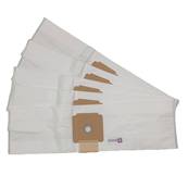 Sac aspirateur compatible avec GHIBLI – HAREMA/HVS 13S – HV VACUUMLINE : HV 13S - NOVAKEM : P 6 - TODEMINS : AS 6 - Pochette de 5 sacs microfibre
