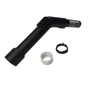 Poignée plastique avec réglage d air pour aspirateur à clipser sur flexible diamètre 32mm intérieur et pour tube diamètre 32mm