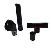 Lot de 1 suceur long plat + 1 brosse ronde + 1 suceur triangulaire + 1 adaptateur pour aspirateur allant sur des tubes de diamètre 32mm et 35mm