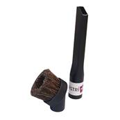 Lot de 1 suceur long plat + 1 brosse ronde en crin de cheval pour aspirateur allant sur des tubes de diamètre 32mm