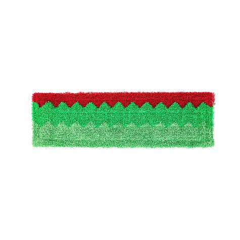 FRANGE TRI-COMPOSITION VELCRO 14X48CM VERT ET ROUGE DELTA