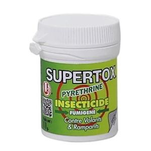 FUMIGENE INSECTICIDE CONCENTRE SUPERTOX volants et rampants U2 11GRS