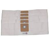 Sac aspirateur compatible avec ECOLAB FLOORMATIC BLUEVAC 11, ARGOS 142, ARGOS 1414, CLEANFIX S10, CLEANFIX S12.- La pochette de 5 sacs microfibre