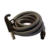 Flexible complet télécommandé pour aspiration centralisé Cyclovac, Skyvac... avec poignée ergonomique D.32mm et embout demi anneau - Longueur : 9m