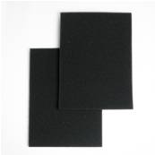 Lot de 2 filtres à air en mousse universel pour aspirateur à découper - Dimensions : 250x180x10mm