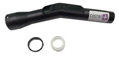 Poignée plastique avec réglage d air pour aspirateur à clipser sur flexible diamètre 32mm intérieur et pour tube diamètre 37mm