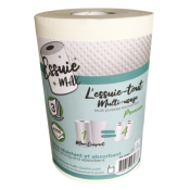ESSUIE-MAX BOBINES ESSUYAGE 200F 3 plis BLANCHE - LOT DE 12